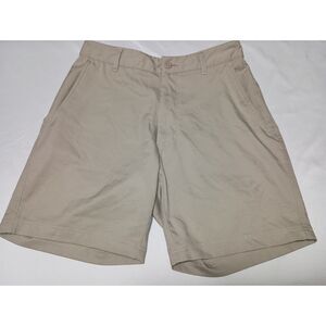 COLUMBIA: Khaki Bermuda Shorts, Regular Fit, Elastic Back, Women's Size 32